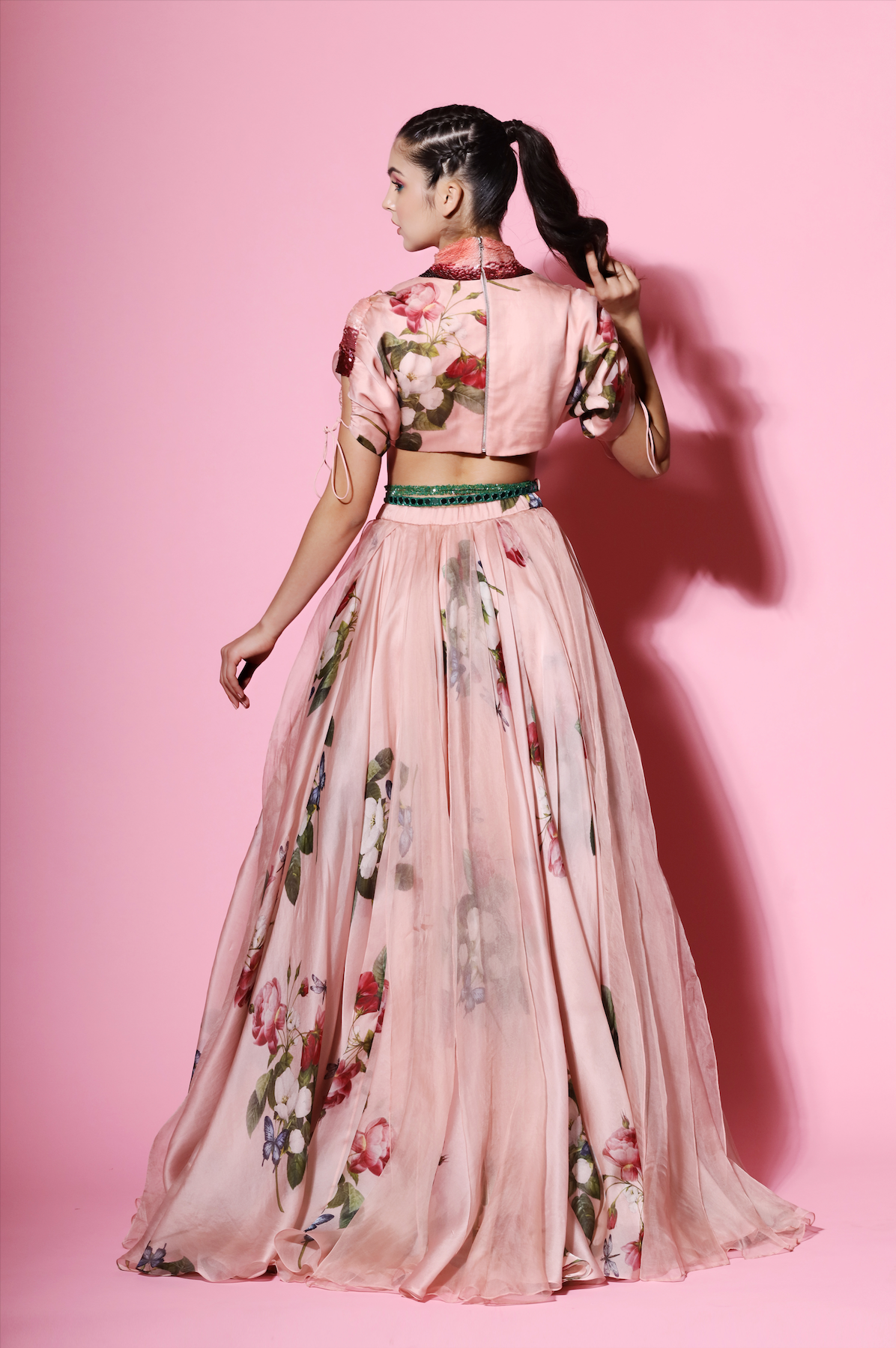 Shirt Top Lehnga Set