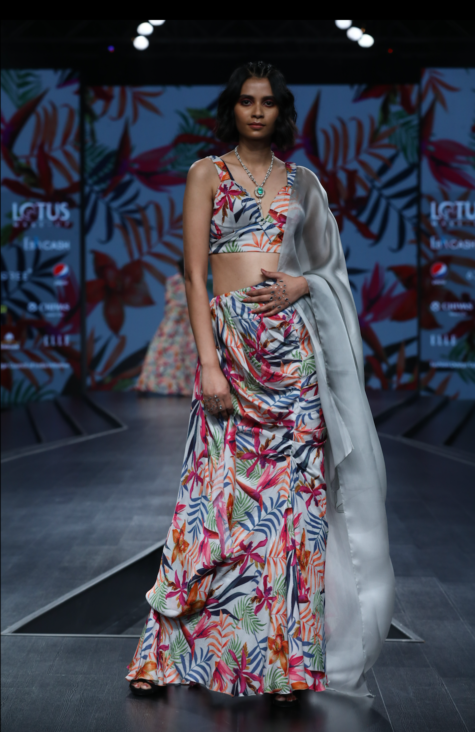 Printed Drape Saree