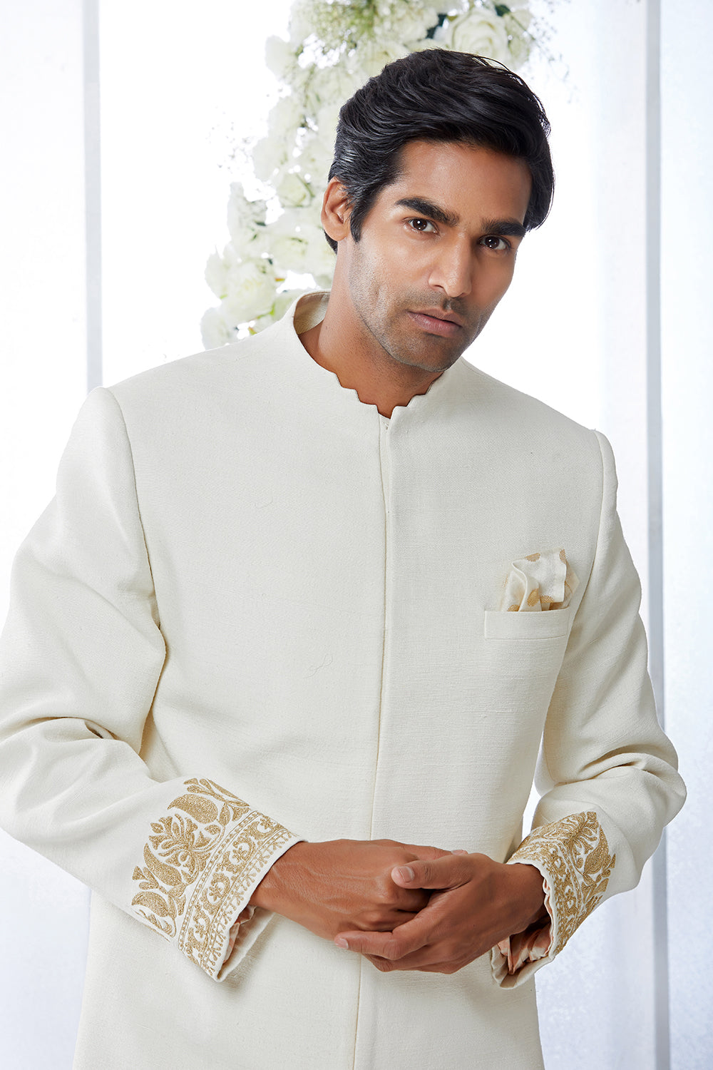 Ivory Sherwani Set