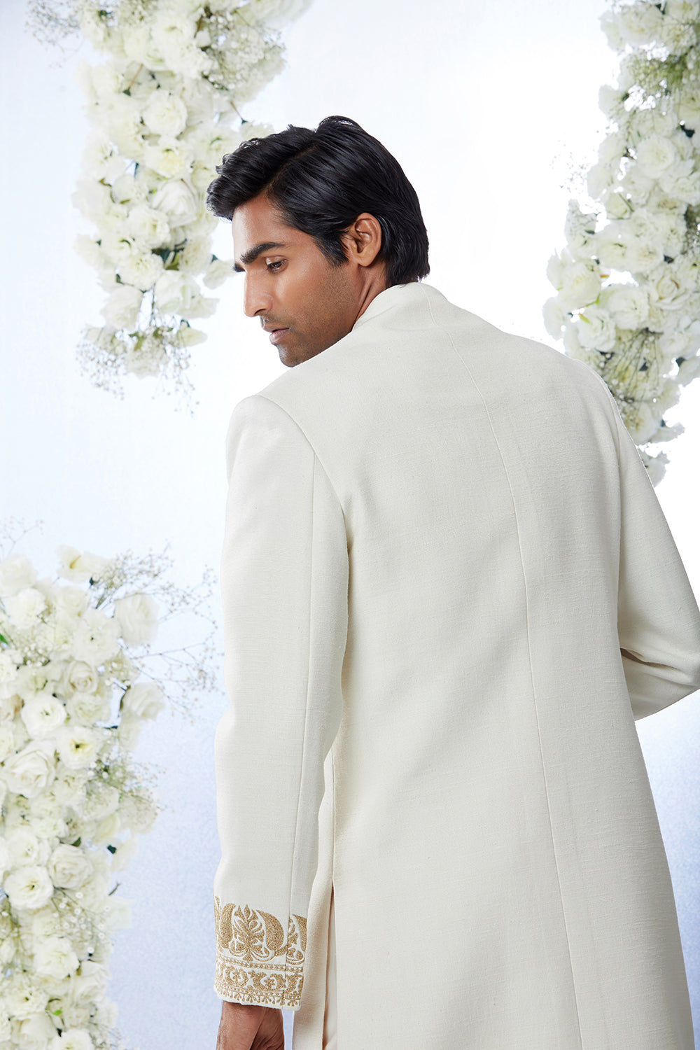 Ivory Sherwani Set