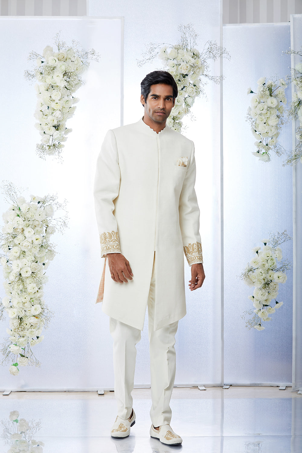 Ivory Sherwani Set