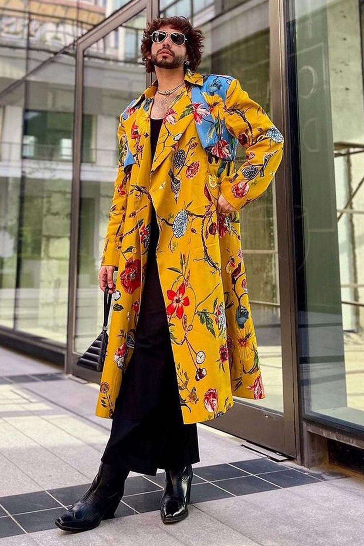 Siddharth Batra In Printed Trench Coat