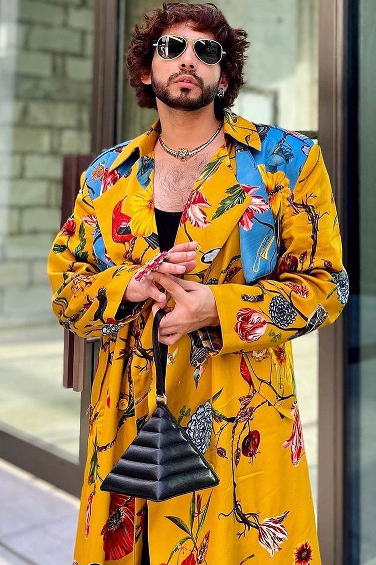 Siddharth Batra In Printed Trench Coat