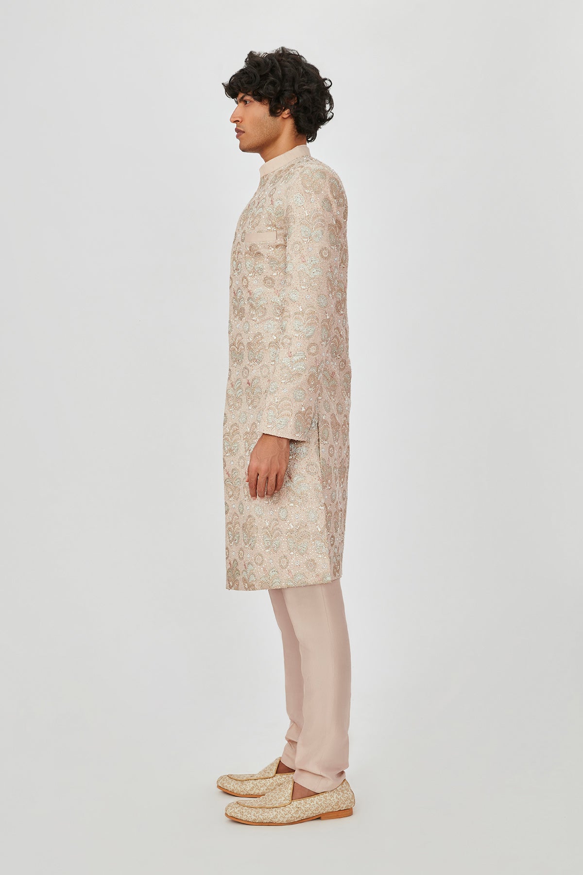 Zohar - Ivory Raw Silk Sherwani