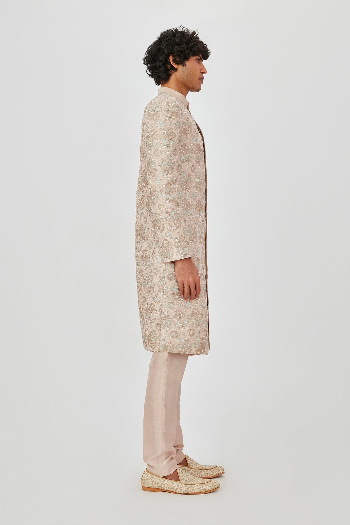 Zohar - Ivory Raw Silk Sherwani