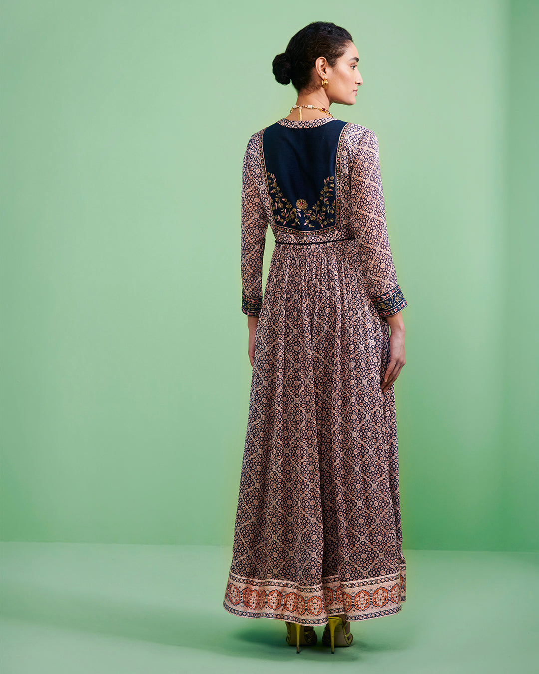 Blue Anarkali Set