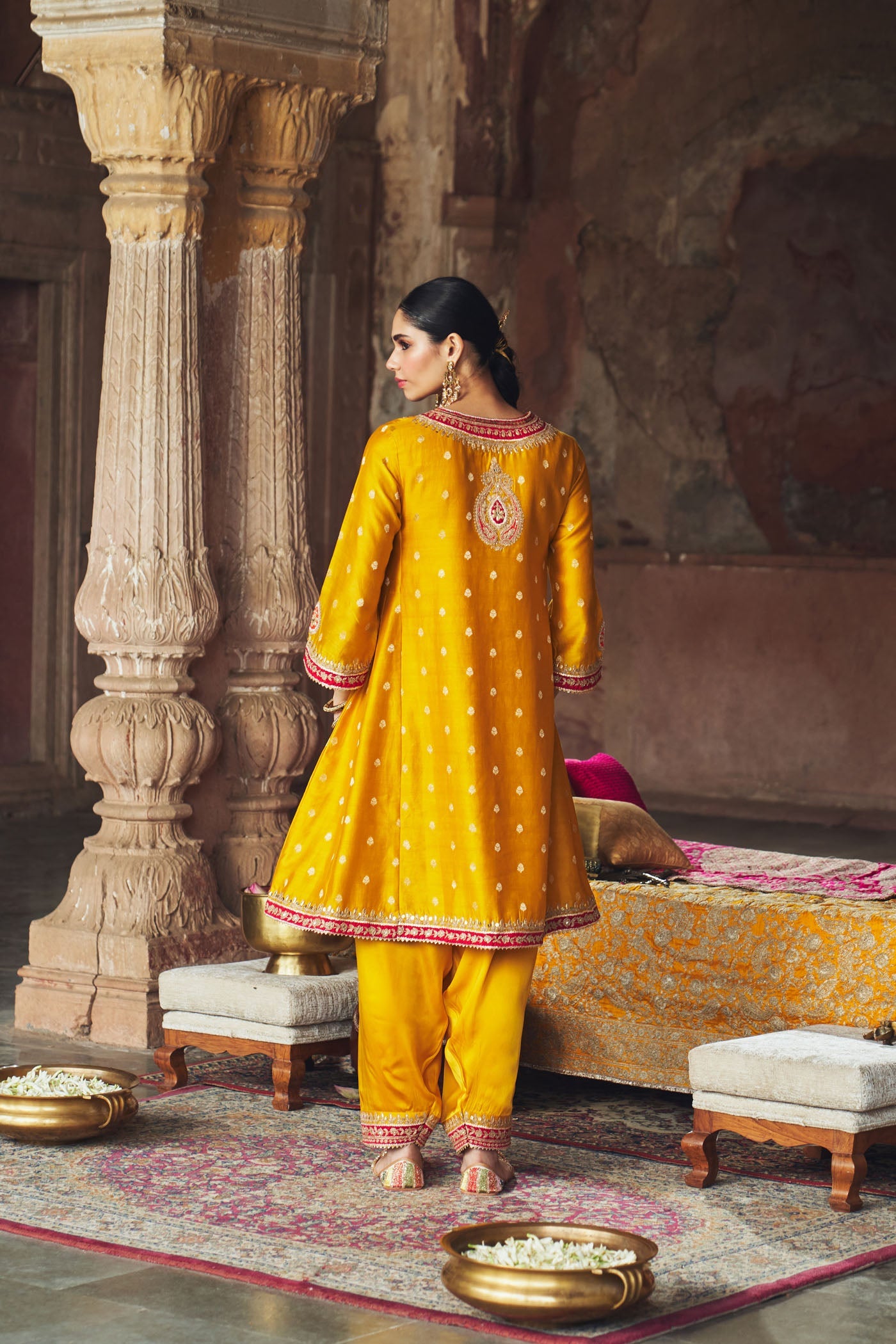 Divya Bhathela In HAFSA - MUSTARD CHAUGA WITH SALWAR