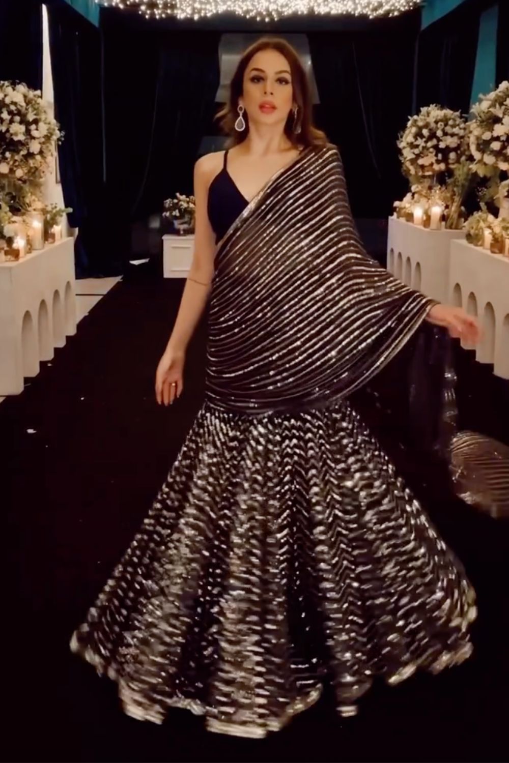 Nitibha Kaul In Our Heera Lehenga Saree