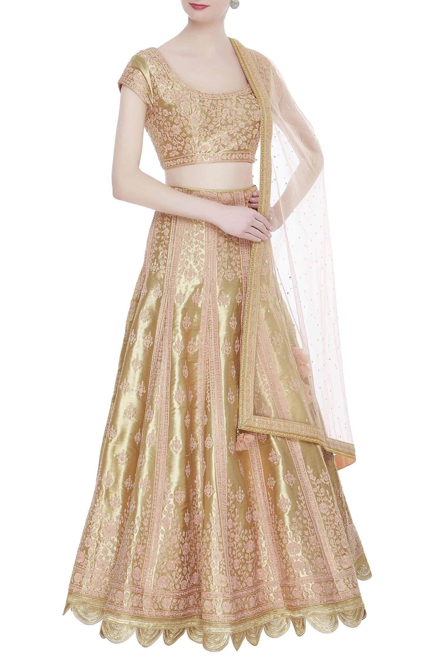 Gold Lehenga Set