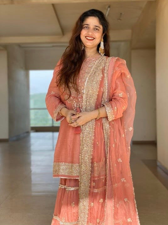 Ave Chicago x Gopi Vaid Rati Short Sharara Set