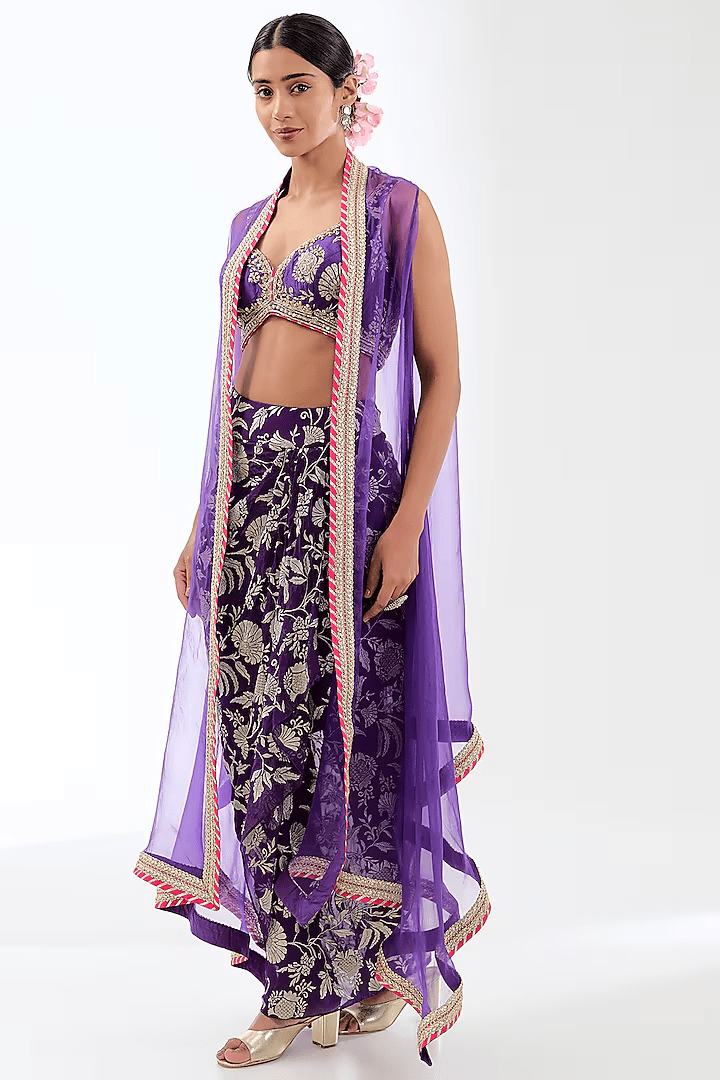 Golconda Alia Wrap Skirt Set