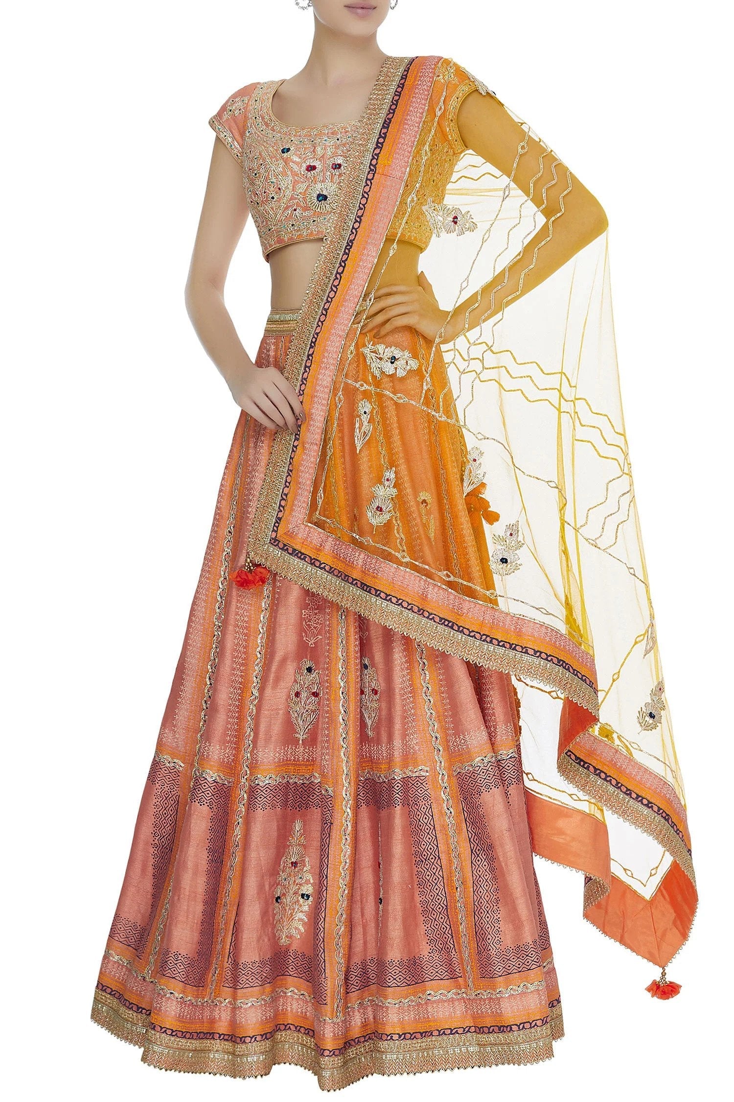 Multicolour Lehenga Set