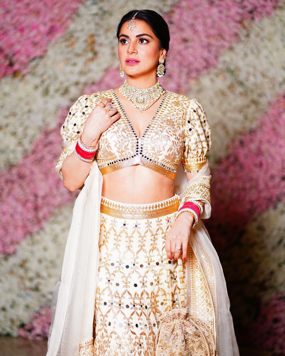 Shraddha Arya Marigold Brocade Zarine Lehenga Set
