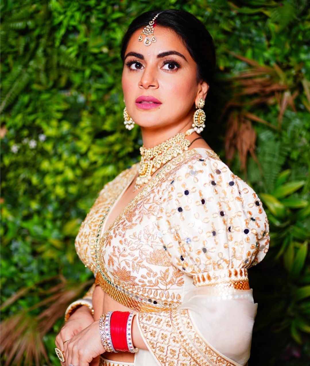 Shraddha Arya Marigold Brocade Zarine Lehenga Set