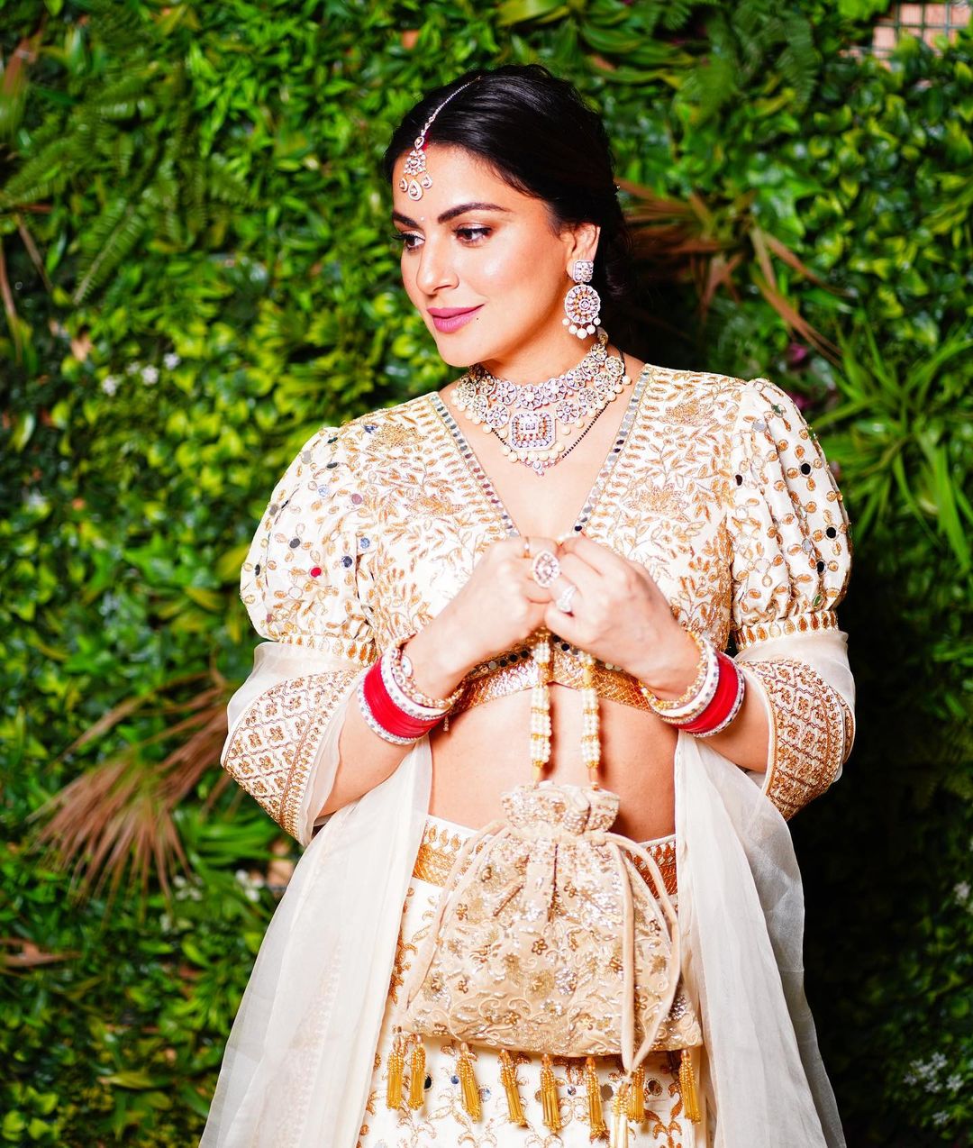Shraddha Arya Marigold Brocade Zarine Lehenga Set