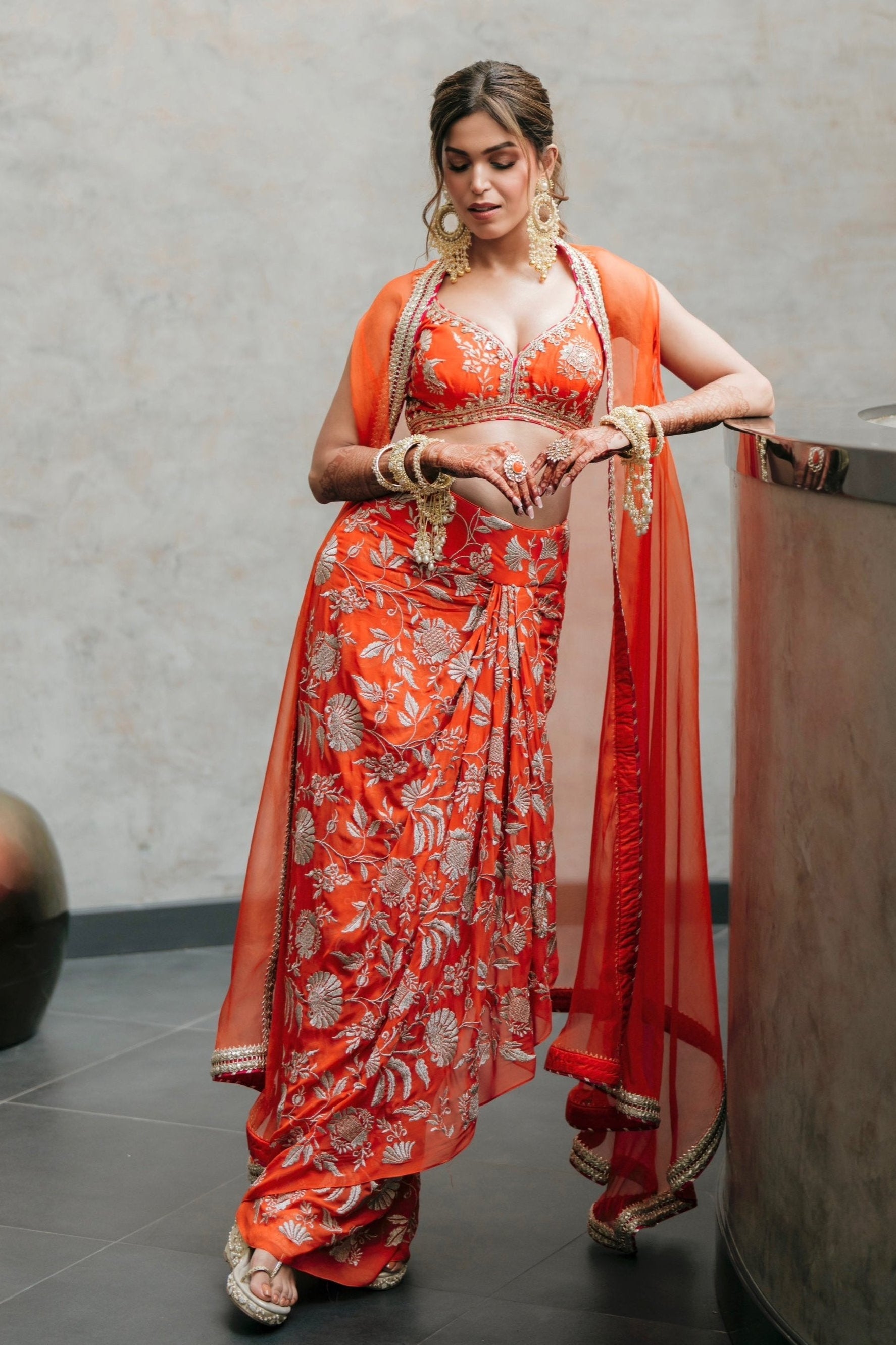 Golconda Alia Wrap Skirt Set