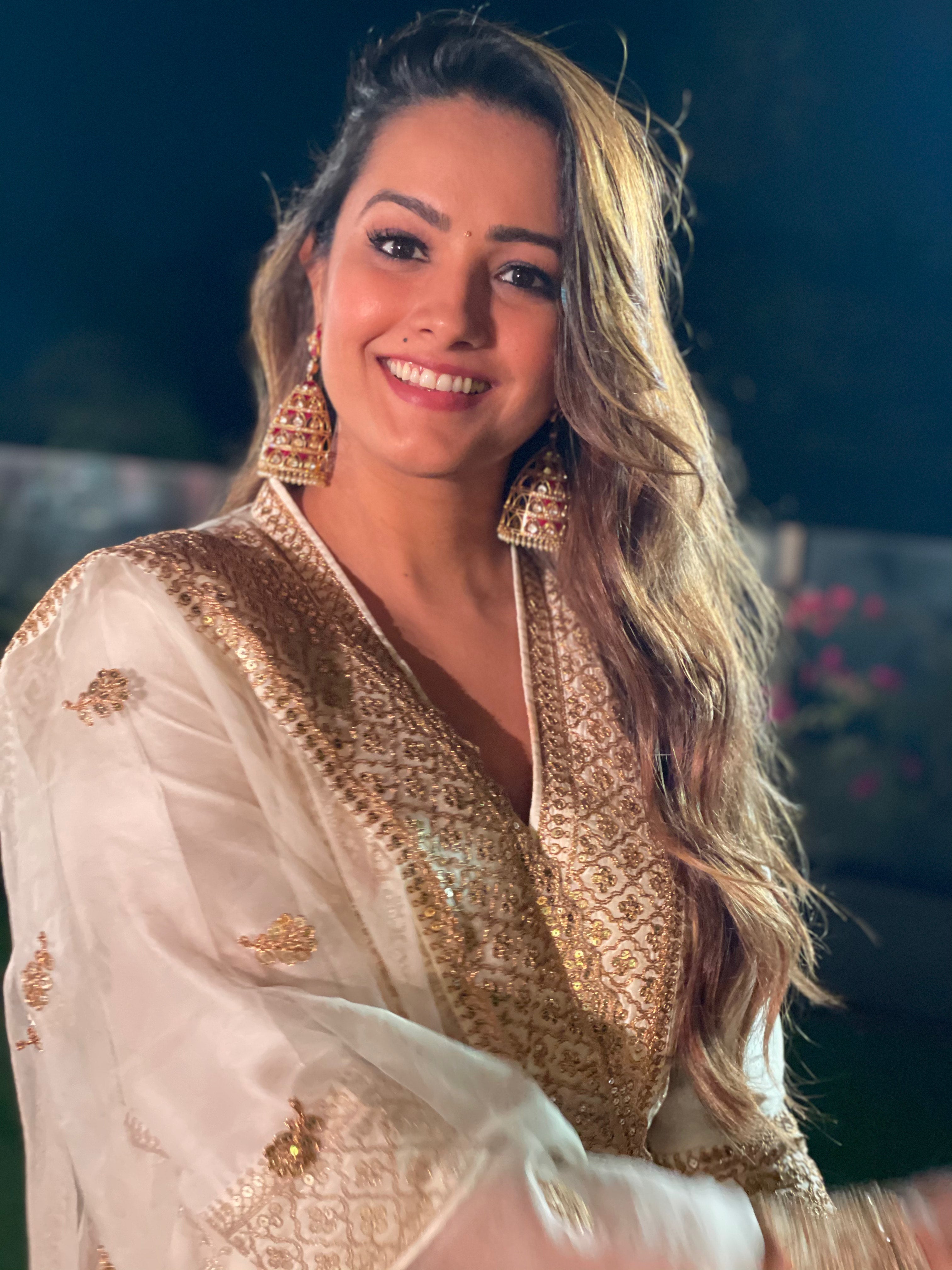 Marigold Brocade FO Set with Churidar