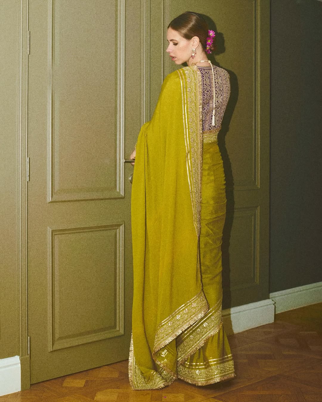Kalki Koechlin in Nizaam Saree Set