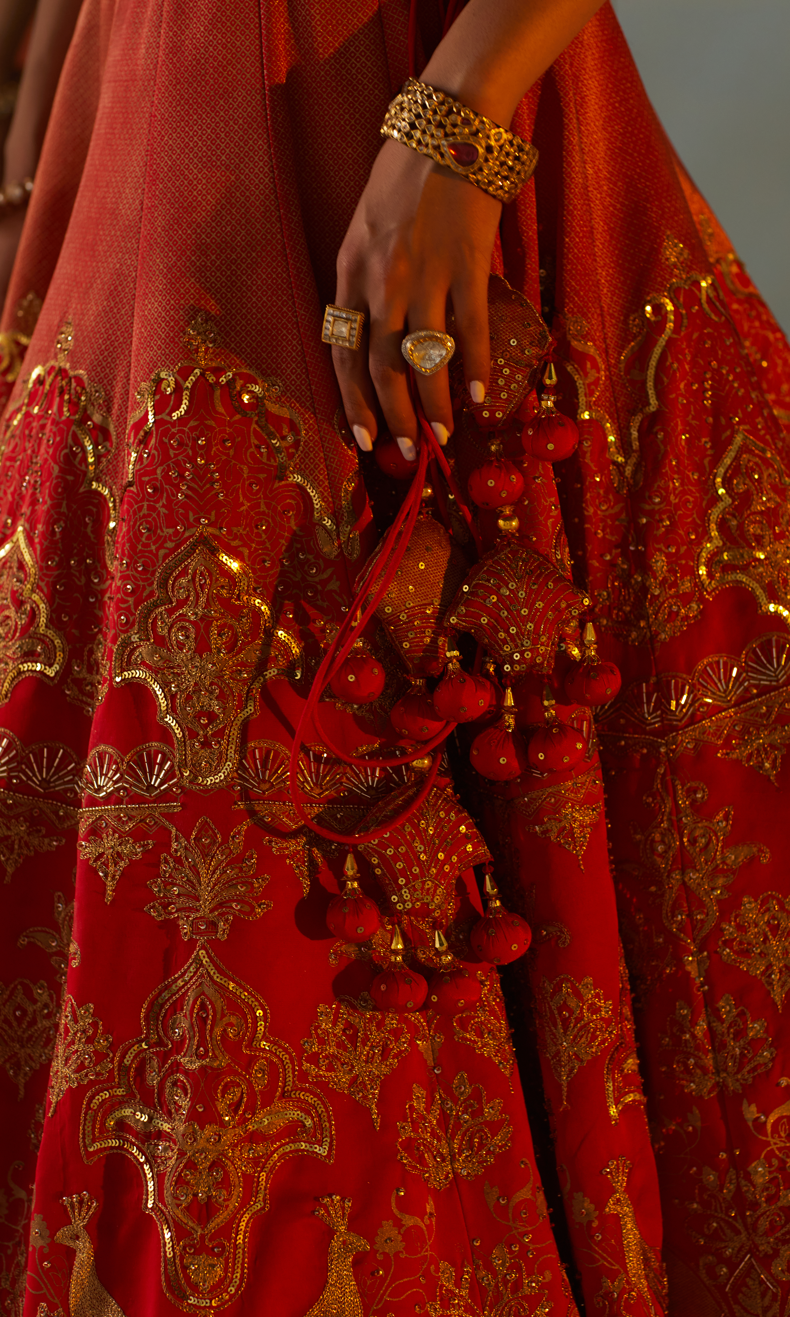 Layla Surkh Lehenga