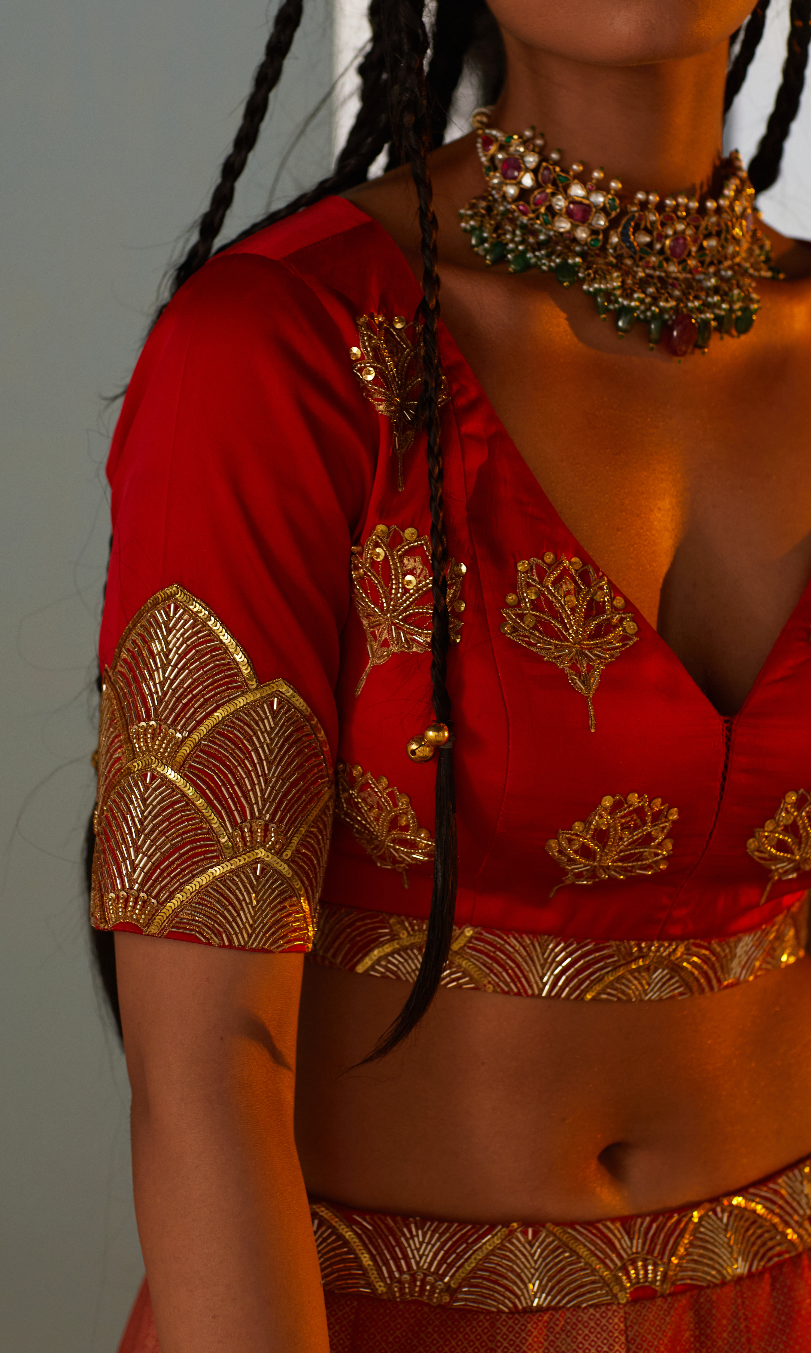 Layla Surkh Lehenga