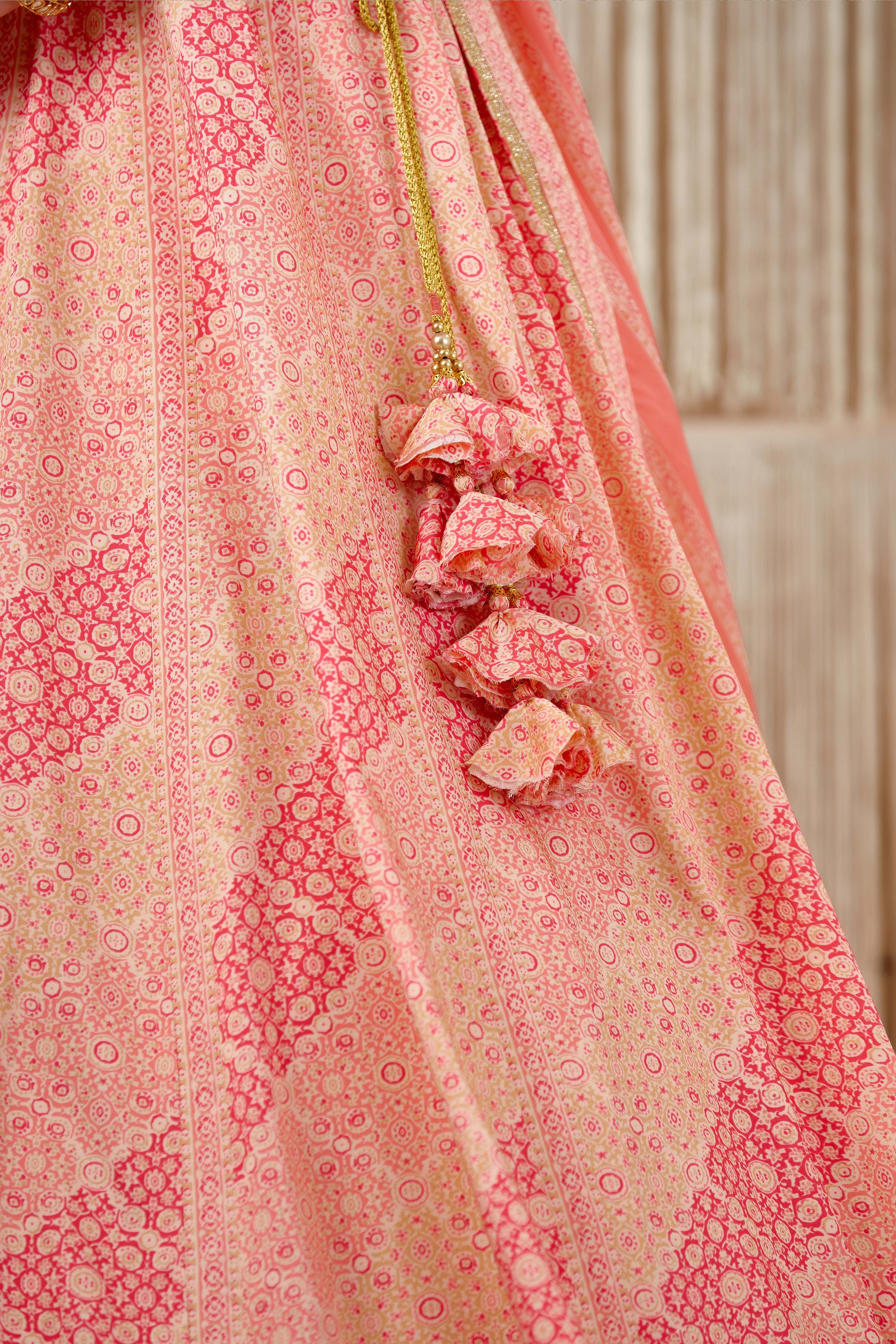 Coral Lehenga set