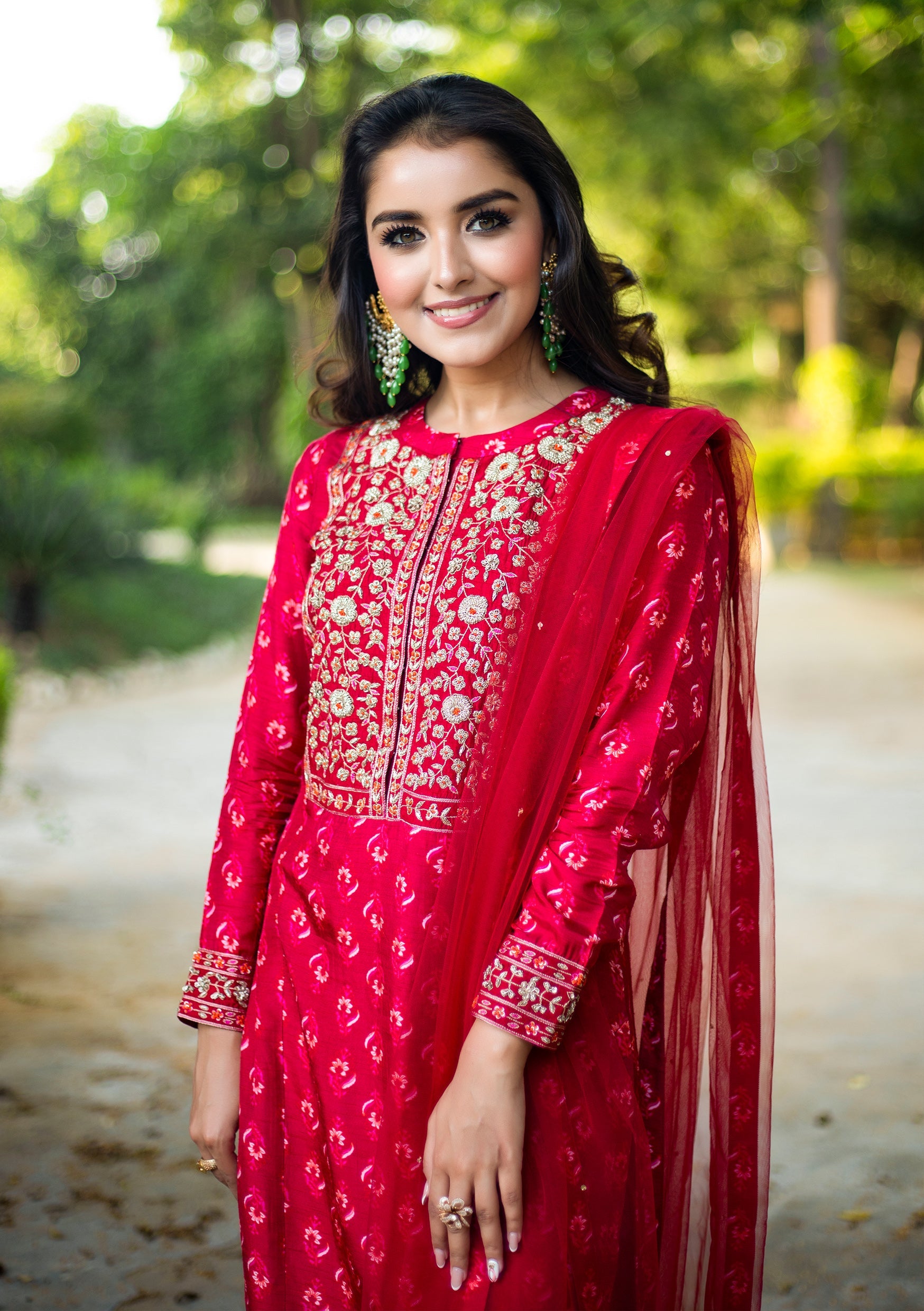 Maroon Kurta Set