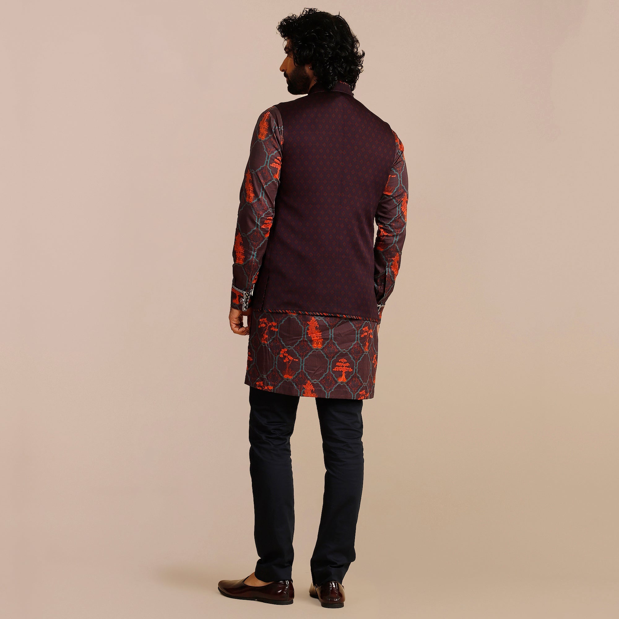Mulbery Purple Nehru Jacket | SATT