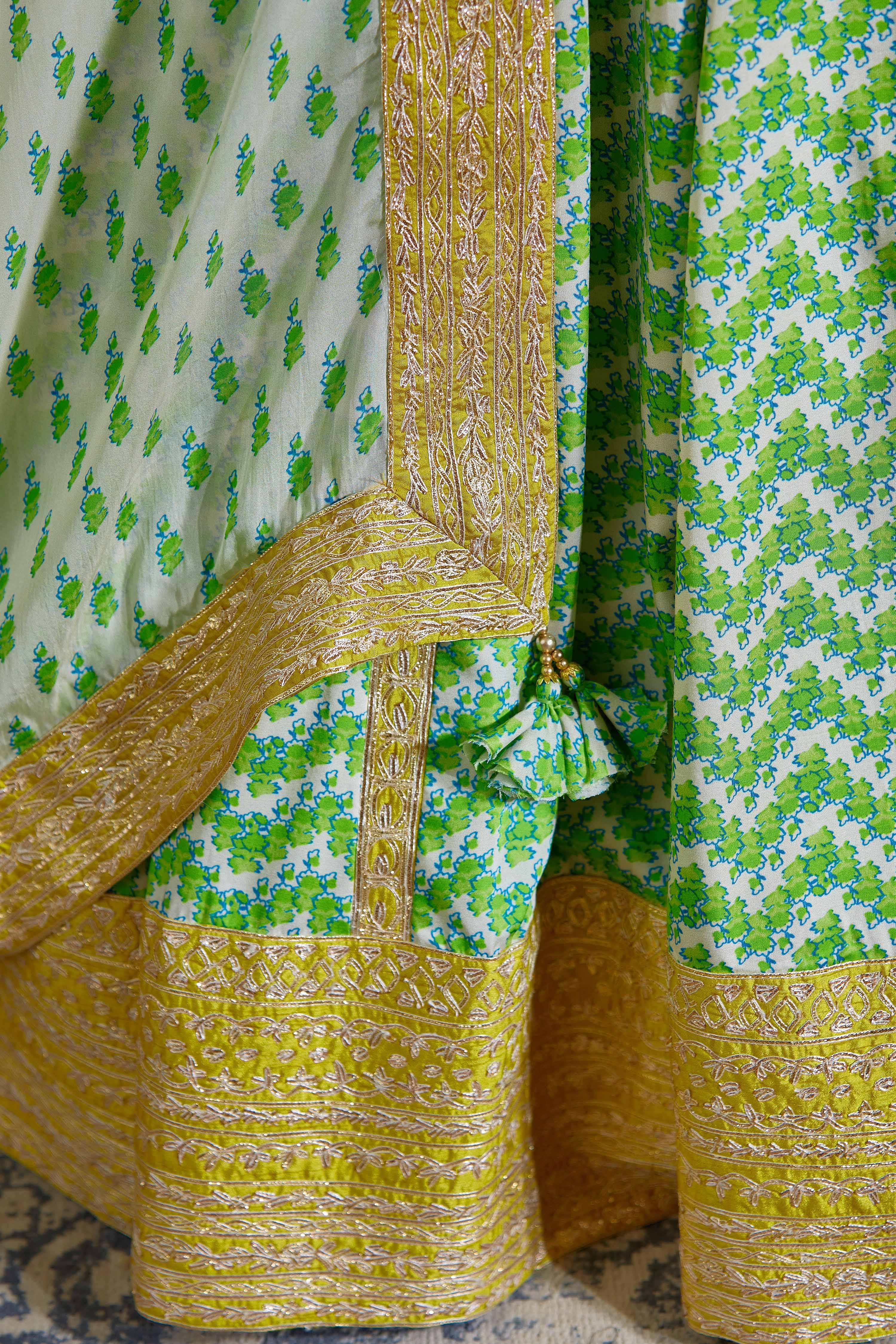 Green Yellow Lehenga set