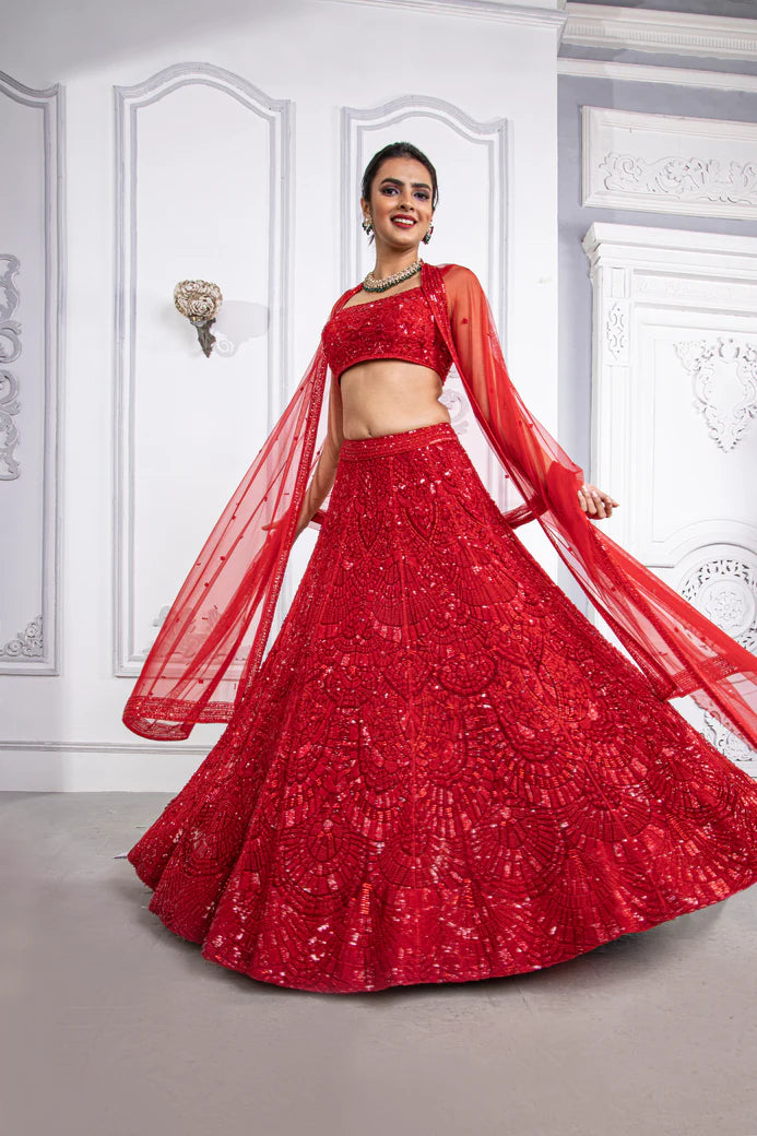 Scarlet Lehenga