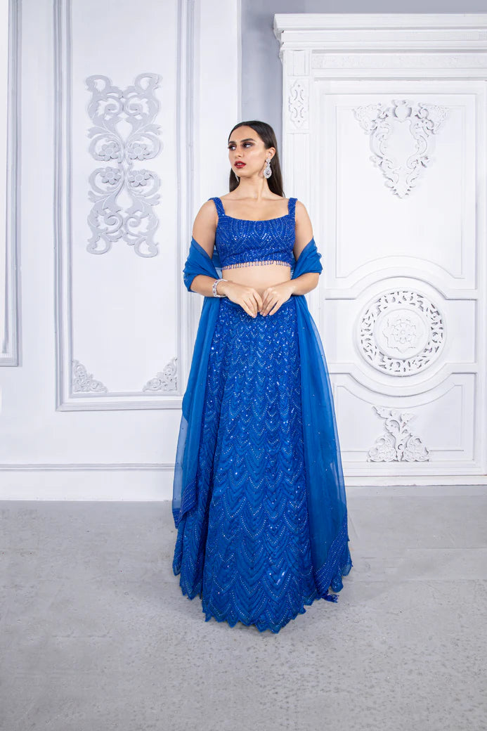 Azul Lehenga
