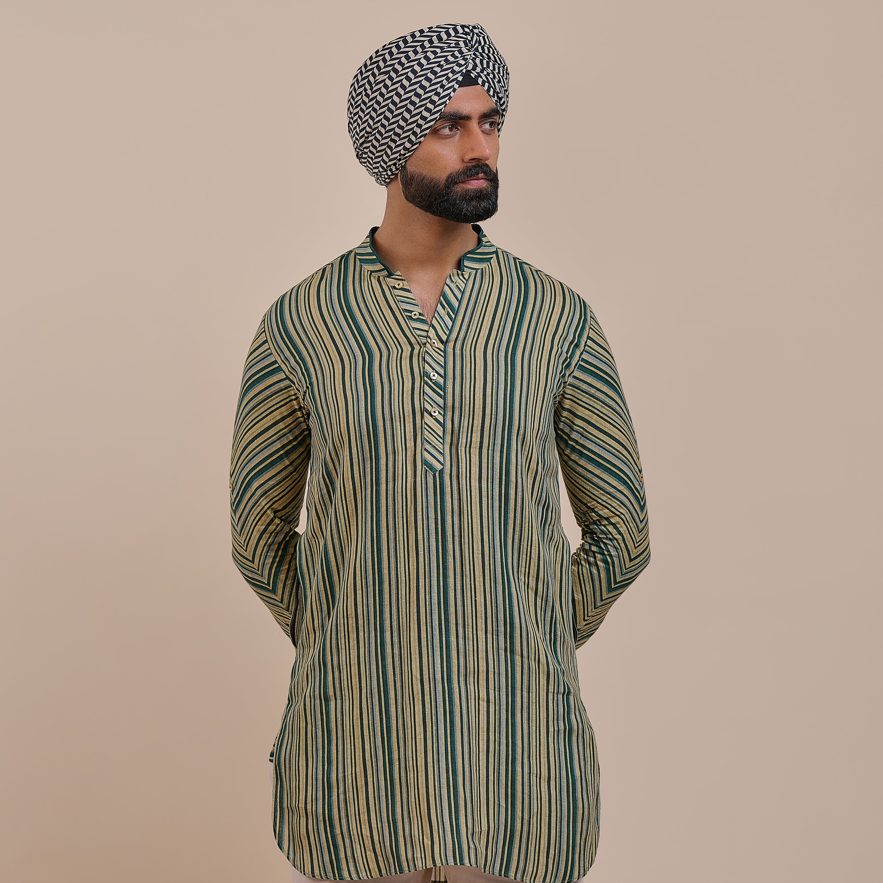 Olive Green Kurta | ATTH