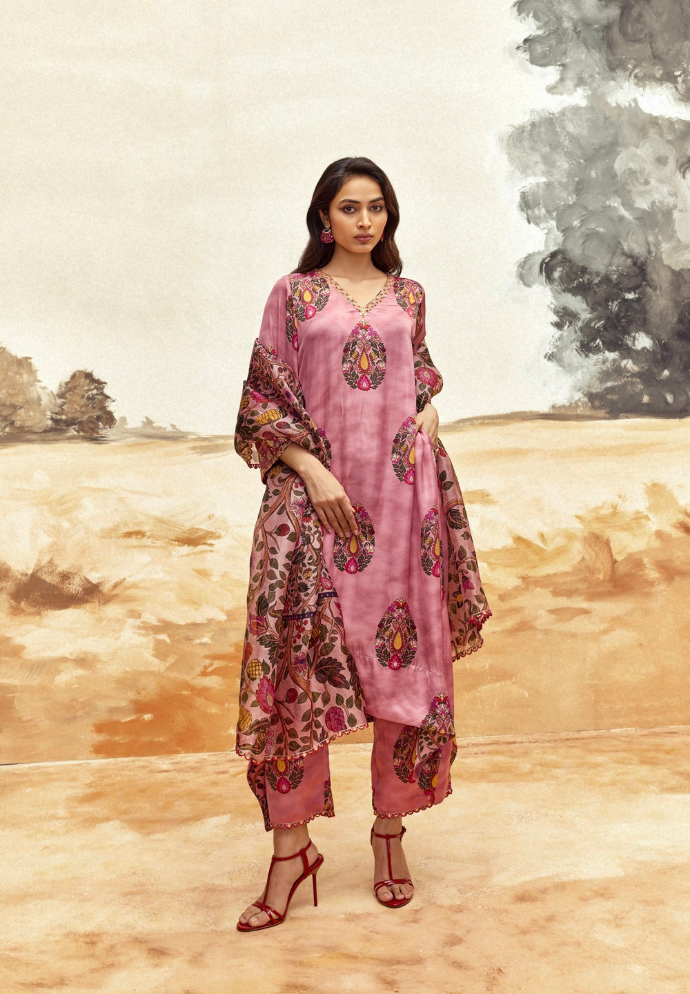 Kaftan Kurta Set