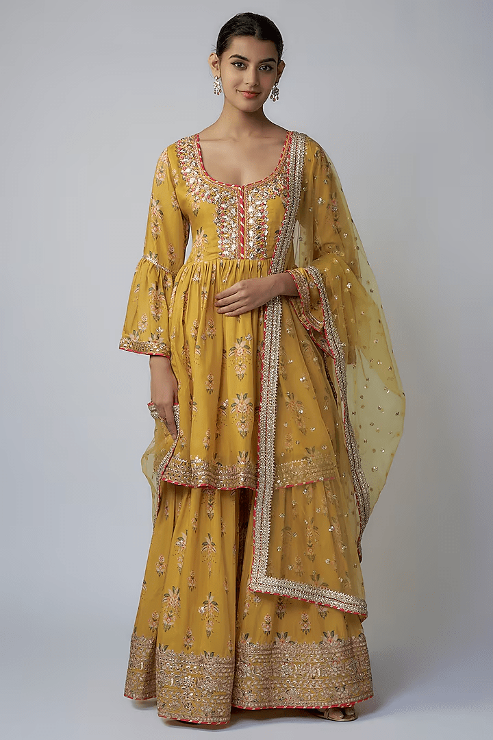Prachi Peplum Sharara Set