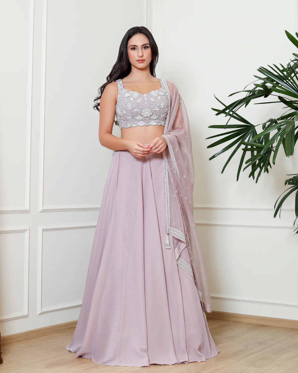 Lavender Pearl Lehenga