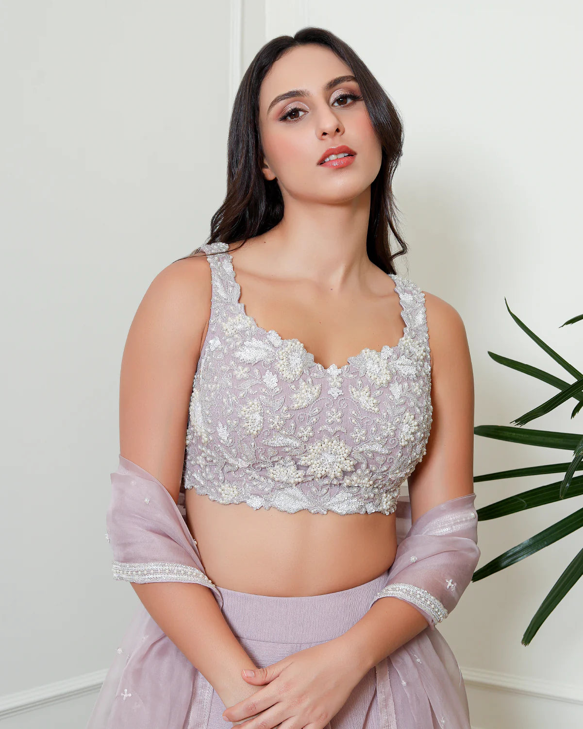 Lavender Pearl Lehenga