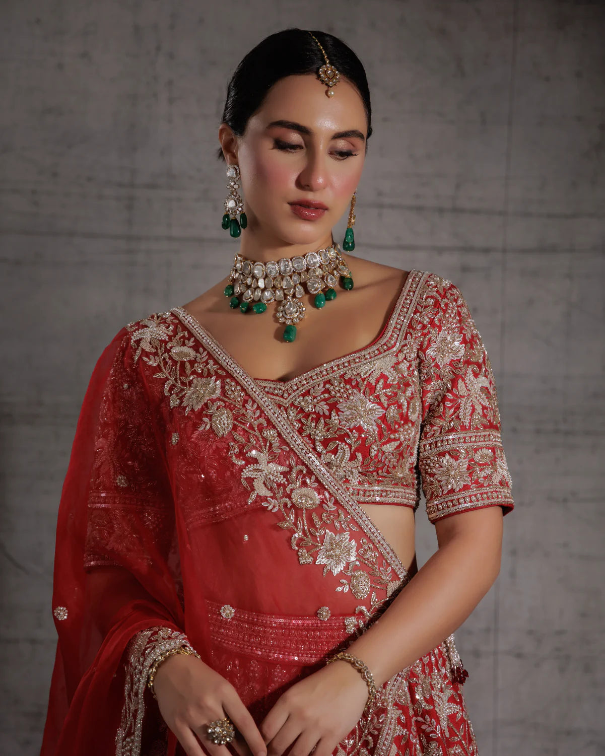 Crimson & Gold Bridal Lehenga