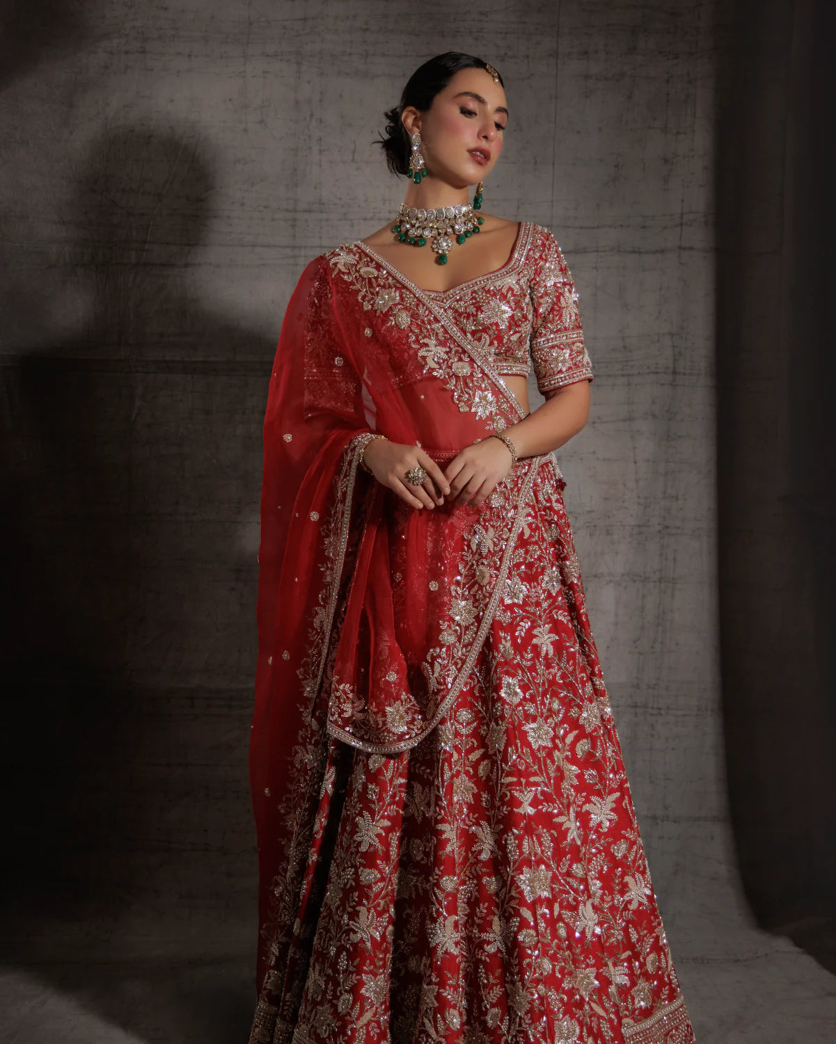 Crimson & Gold Bridal Lehenga