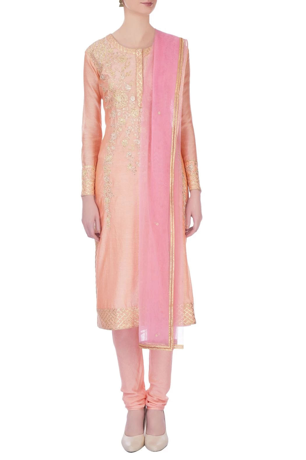 Peach Kurta Set