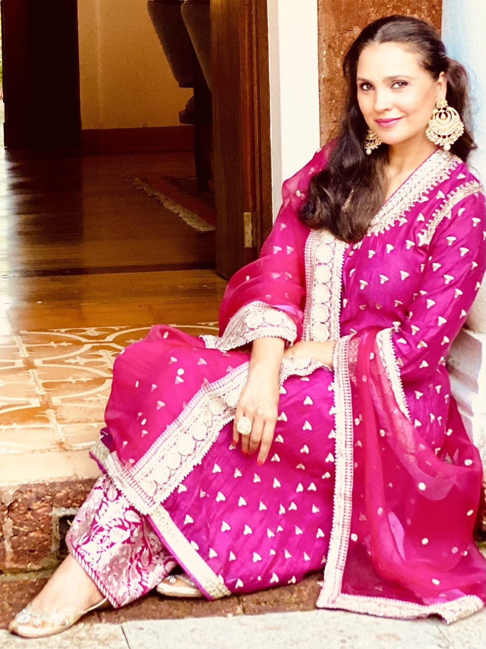 Meera Jacket Palazzo Set -Lara Dutta