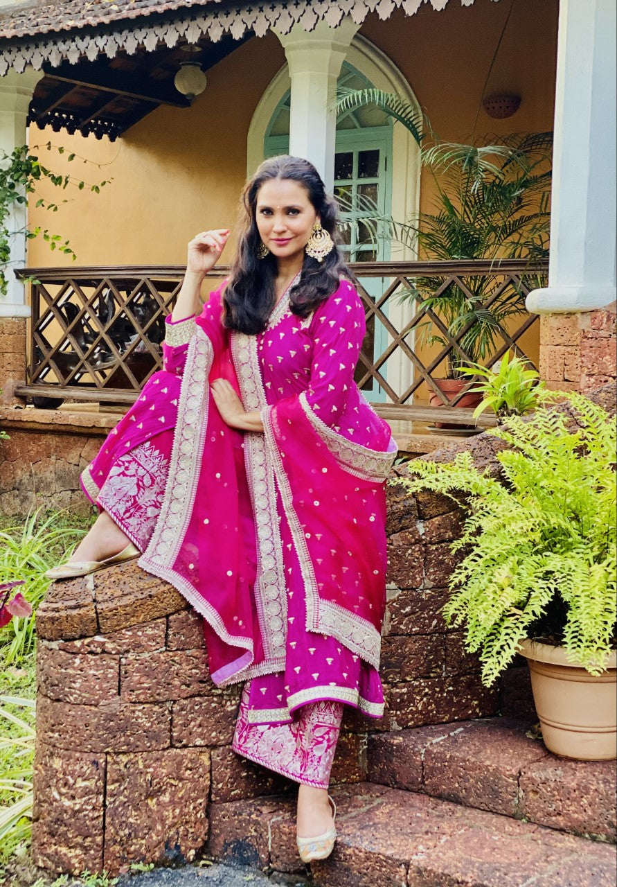 Meera Jacket Palazzo Set -Lara Dutta