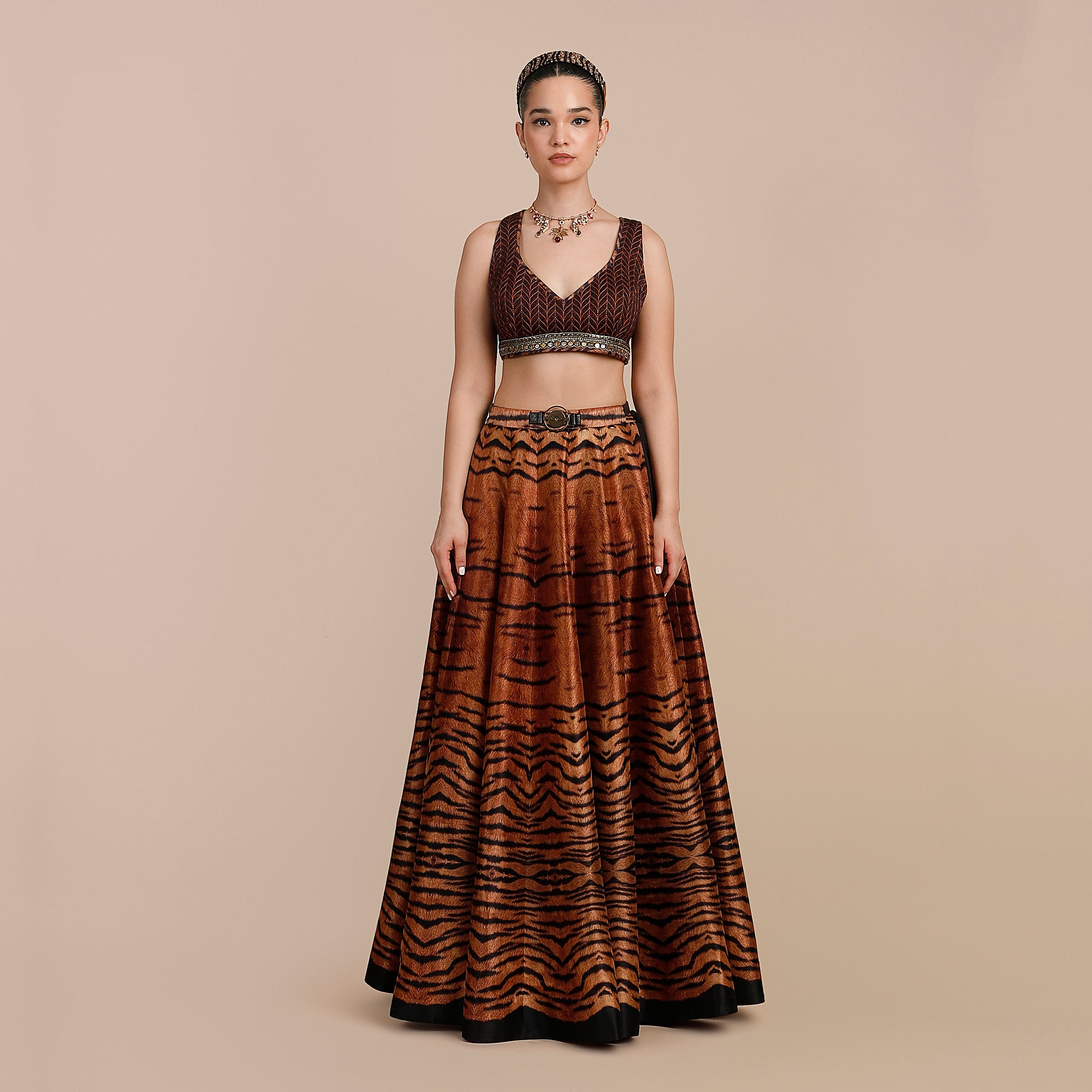 Tiger Print Skirt Set | SATT