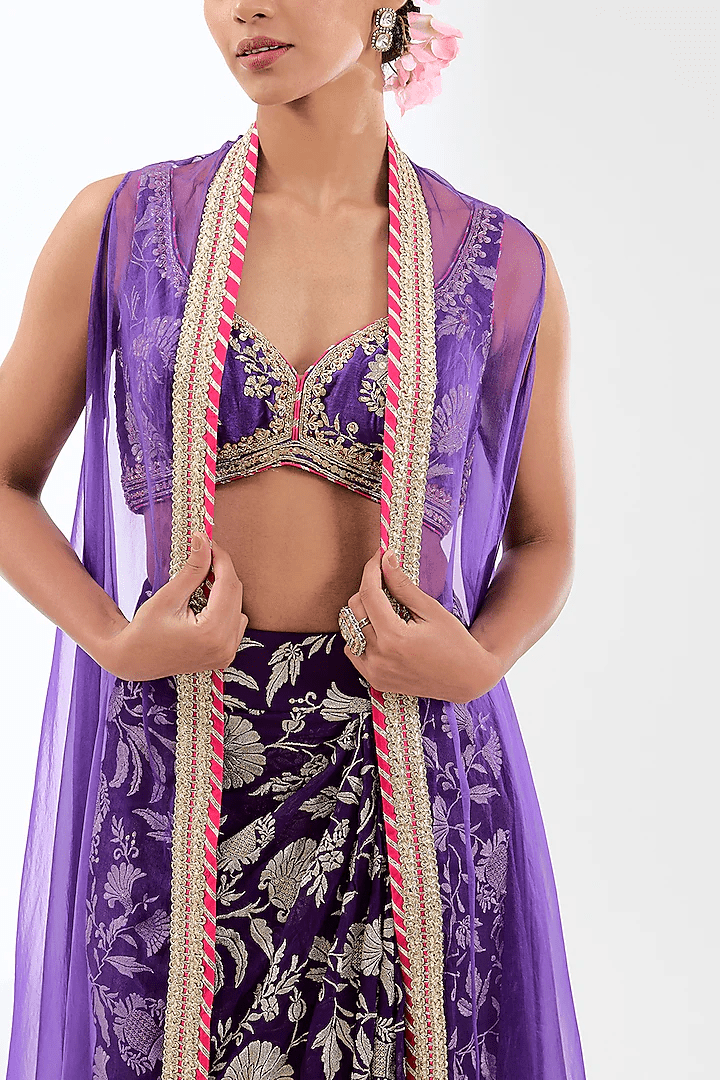 Golconda Alia Wrap Skirt Set